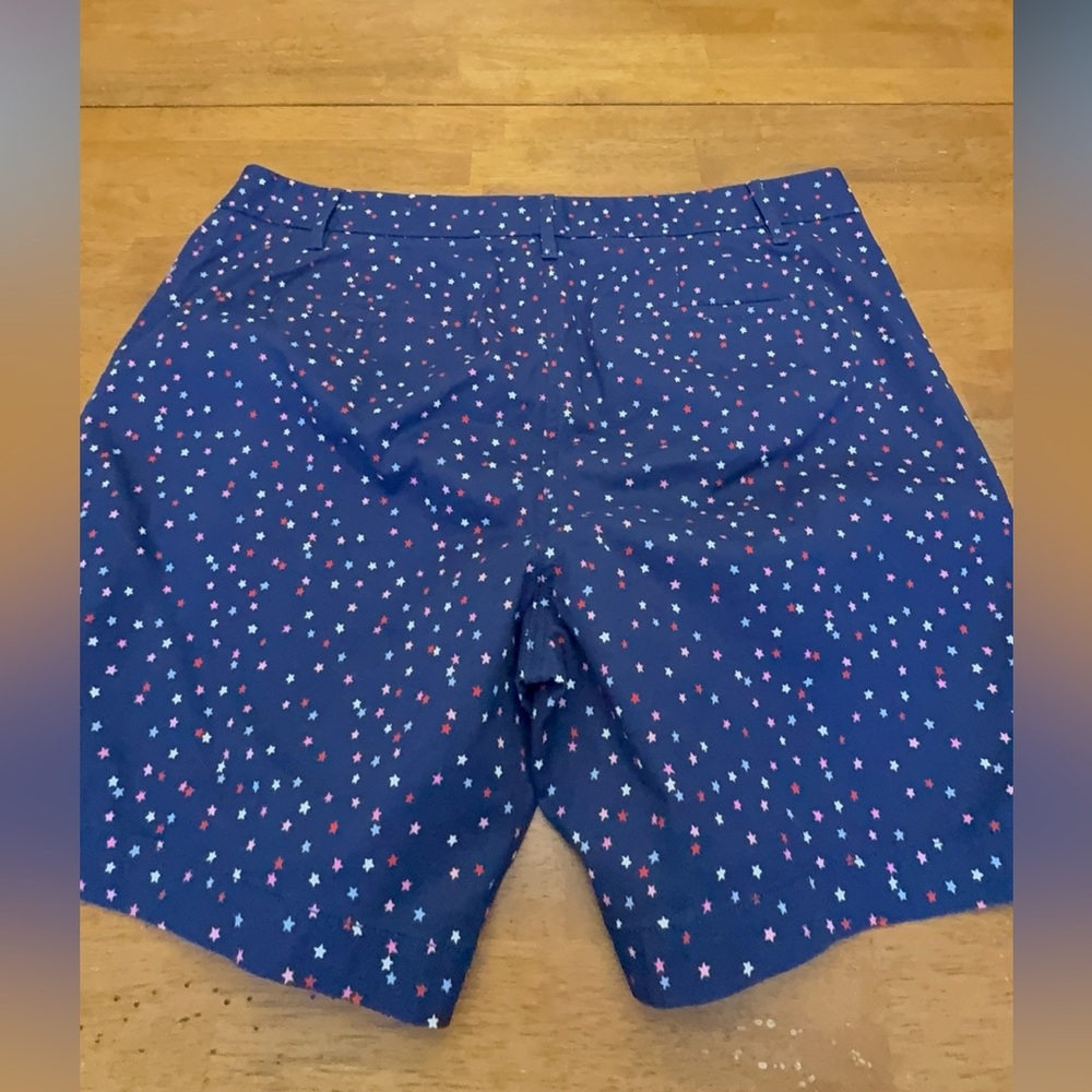 Talbots Navy Star Print Chino Shorts - Picture 9 of 10